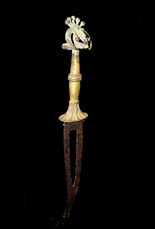 Senufu Bronze Ceremonial Dagger, 1850 CE - 1920 CE
