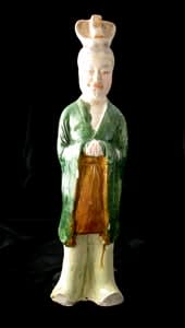Tang Sancai-Glazed Civic Official, 618 CE - 906 CE