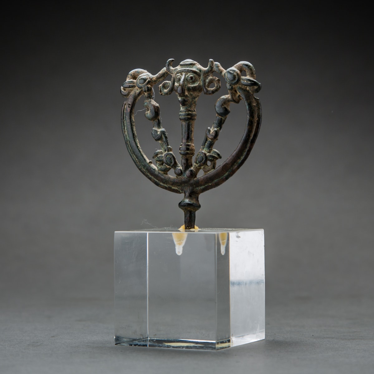 Luristan Bronze Openwork Votive Pin, 900 BCE - 600 CE