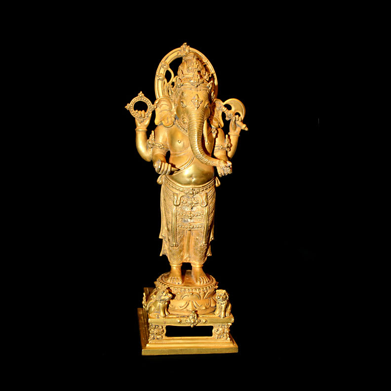 Balinese Gold Figure of Ganesha, 900 CE - 1300 CE