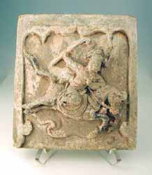 Architectural Tile Featuring a Polo Player, 960 CE - 1279 CE