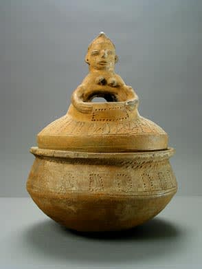 Yoruba Terracotta Ceremonial Vessel, 20th Century CE
