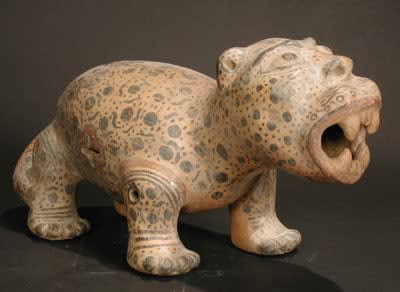 Terracotta Sculpture of a Jaguar, 500 CE - 1000 CE