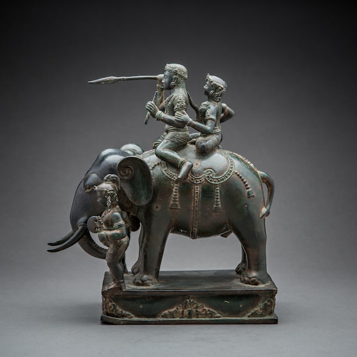 Bronze Sculpture of an Elephant, 1800 CE - 1900 CE