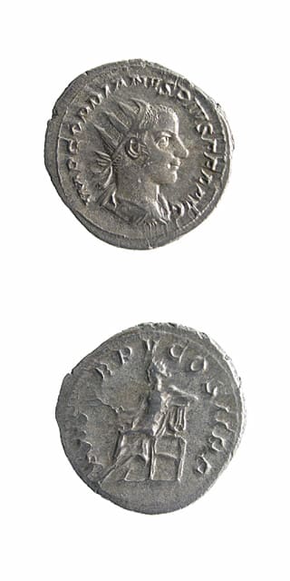 Silver Antoninianus of Emperor Gordian III, 240 CE - 244 CE