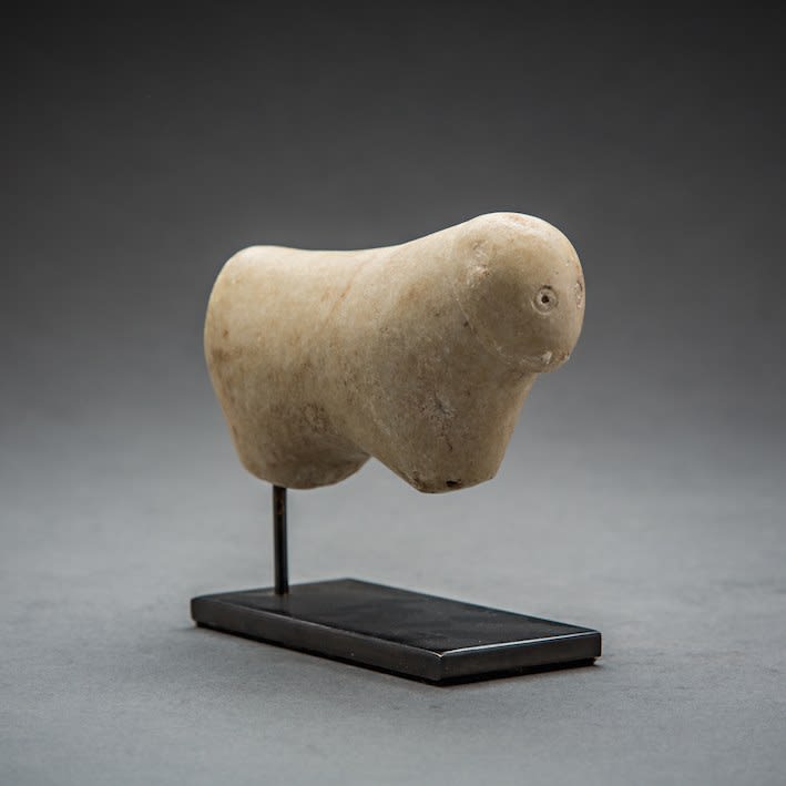 Alabaster Zoomorphic Sculpture, 3000 BCE - 2000 BCE