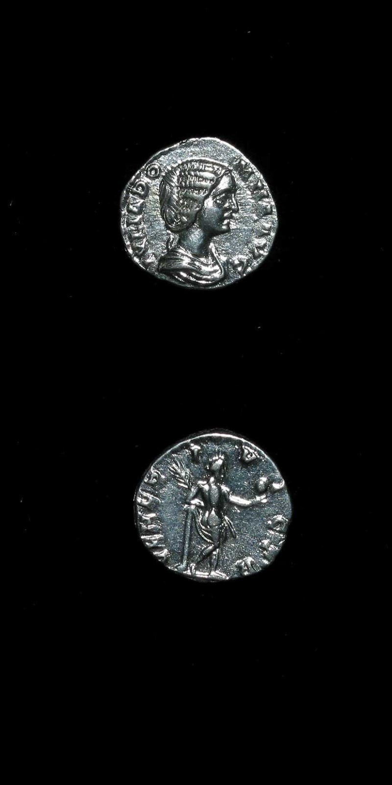 Silver Denarius of Empress Julia Domna, 193 CE - 197 CE