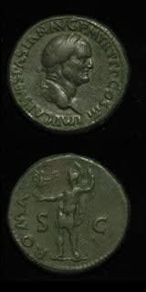Bronze Sestertius of Emperor Vespasian, 69 CE - 79 CE