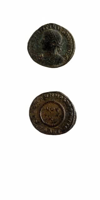 Bronze Follis of Constantine II Struck While Caesar, 316 CE - 335 CE