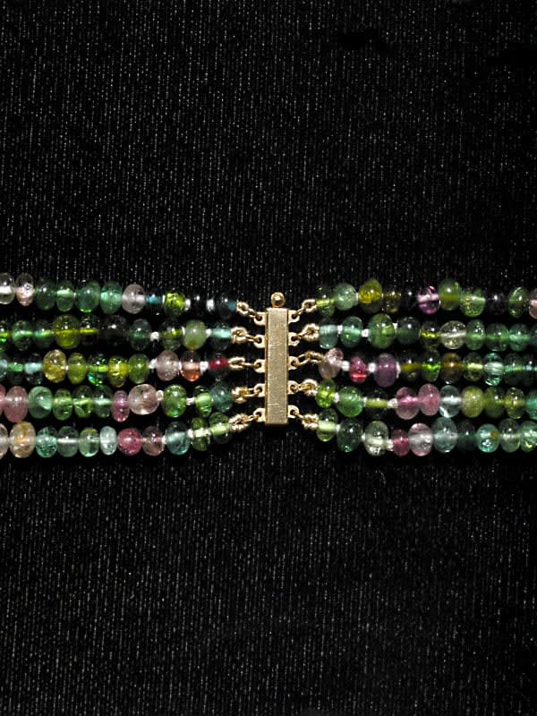 Mixed Tourmaline Bead Necklace