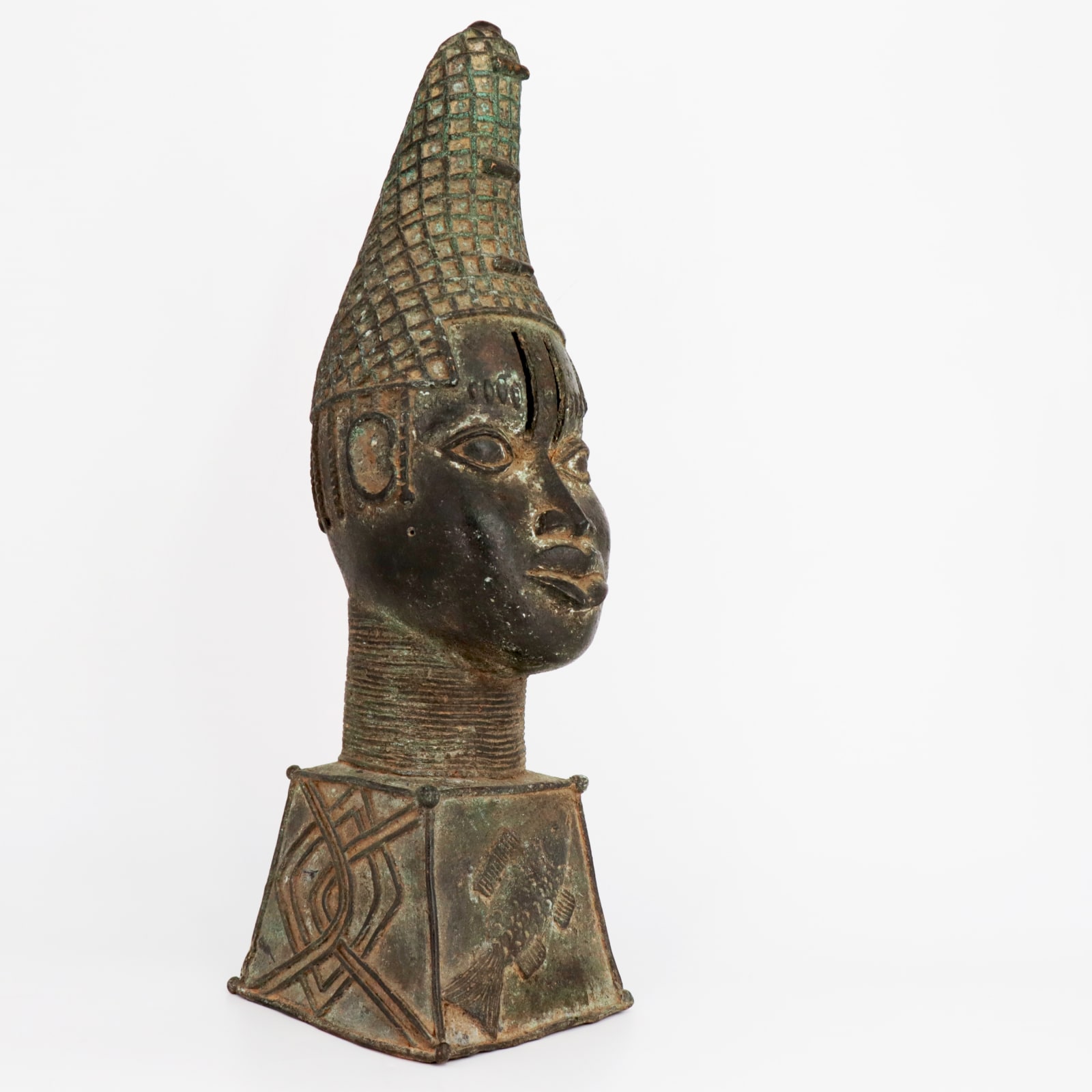 Benin-Style Head of a Queen-Mother (Iyoba), Twentieth Century AD