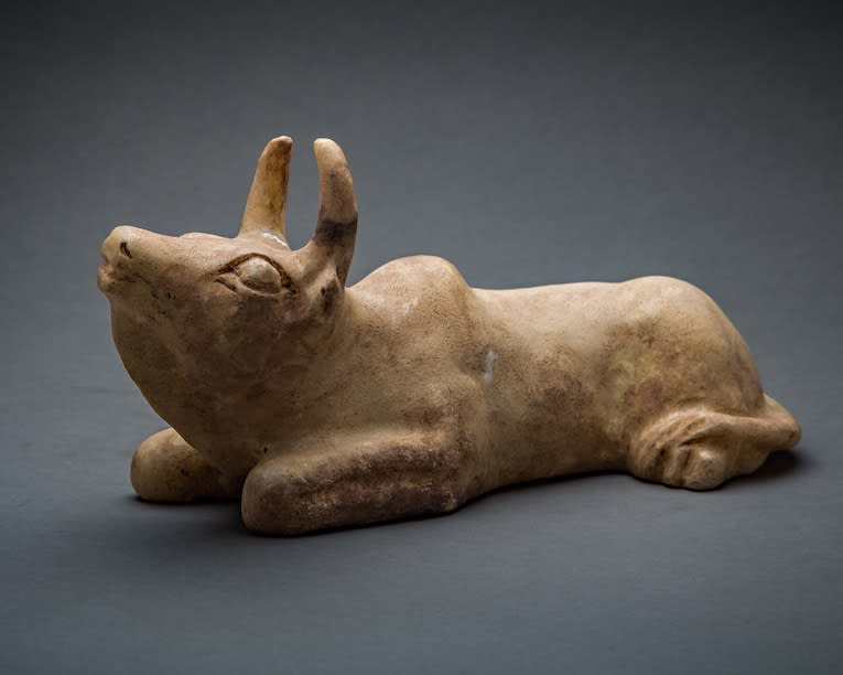 Indus Valley Alabaster Sculpture of a Bull, 3000 BCE - 1600 BCE