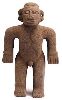 Basalt Standing Male, 1000 CE - 1550 CE