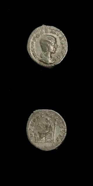 Silver Denarius of Julia Soaemias, 218 CE - 222 CE