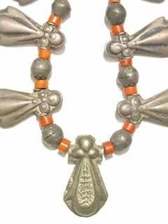 Coral And Silver Bead Necklace, 100 CE - 1900 CE