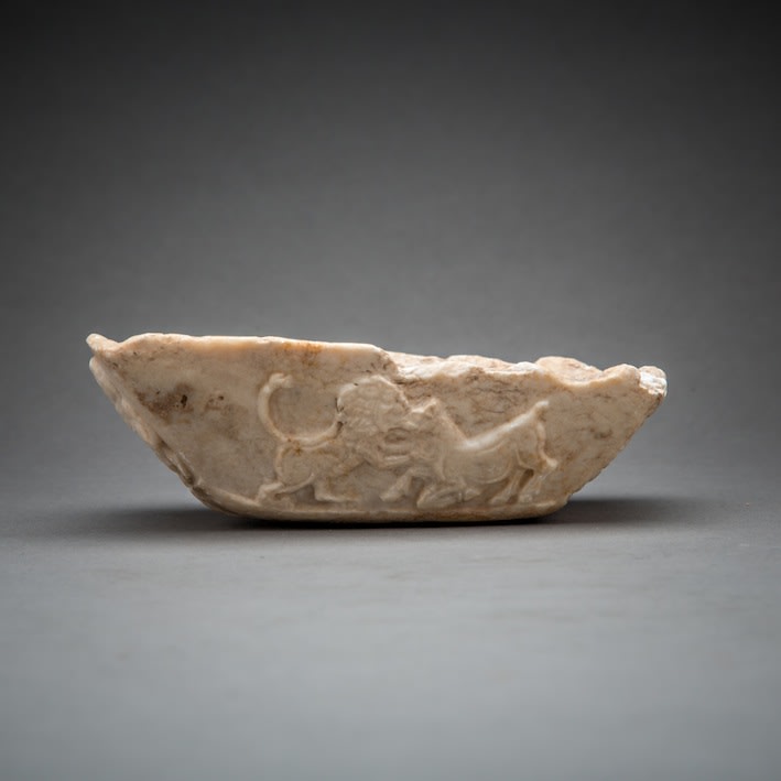 Sumerian Trapezoid stone vessel, 2500 BCE - 1500 BCE