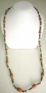 Limestone And Faience Bead Necklace, 3300 BCE - 1300 BCE