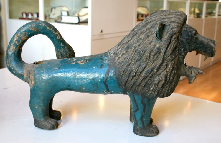 Colonial Baule Painted Woode, 20th Century CE