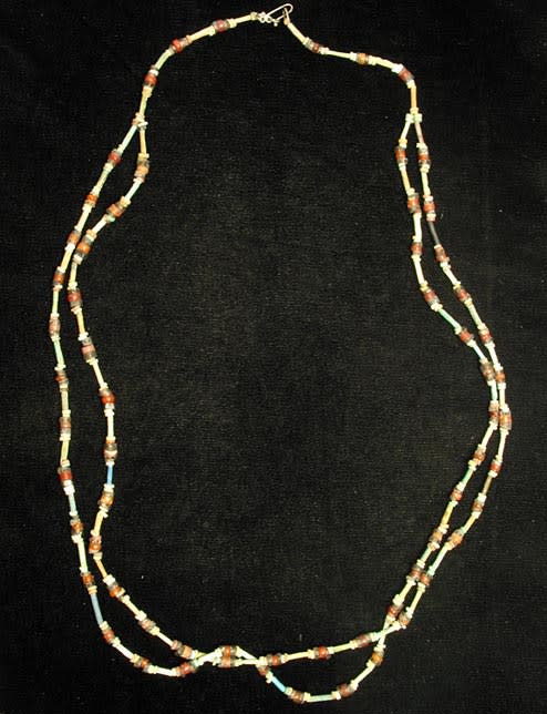 Carnelian, Quartz, and Faience Necklace, 3300 BCE - 1300 BCE