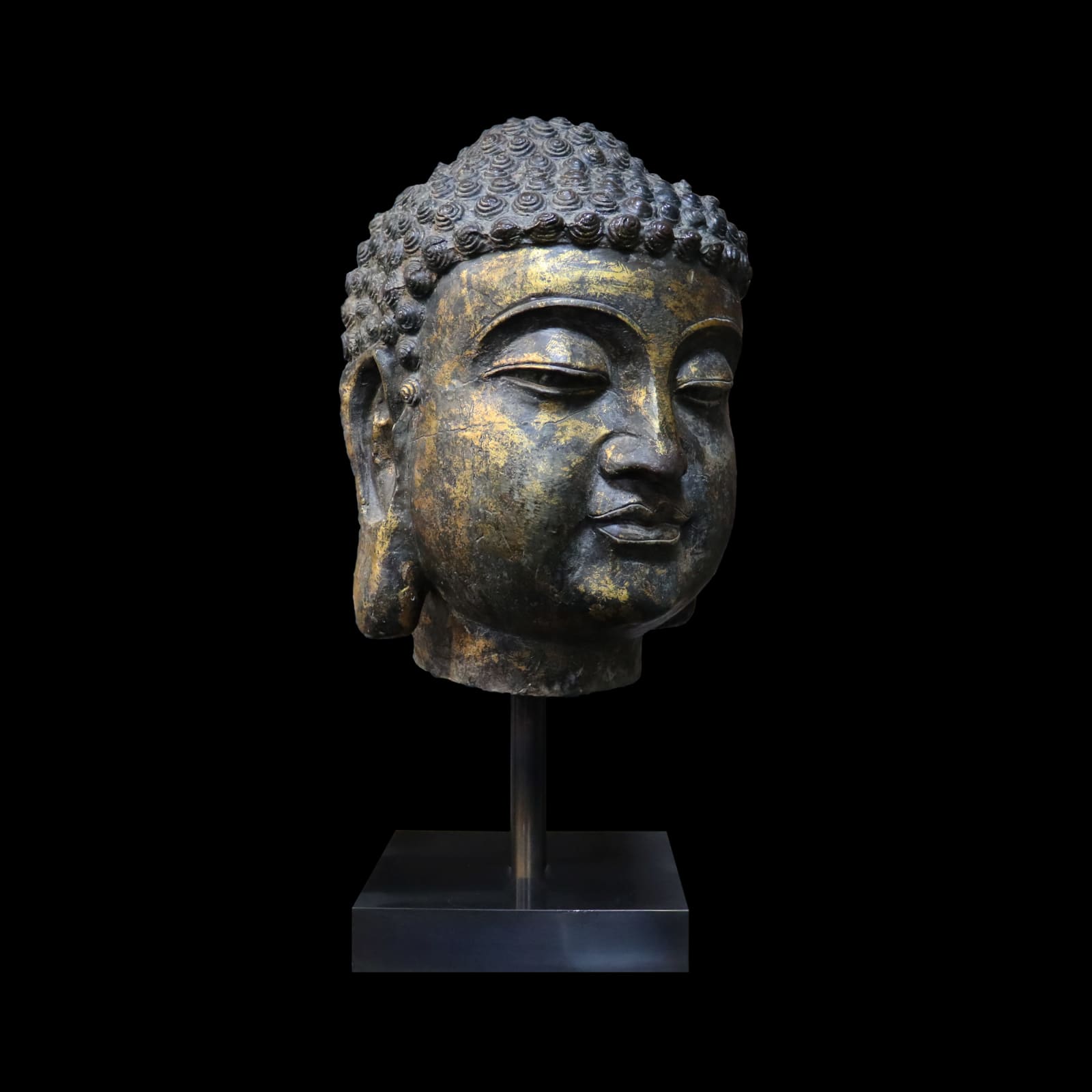 Monumental Rattanakosin Style Buddha Head, 18th Century CE
