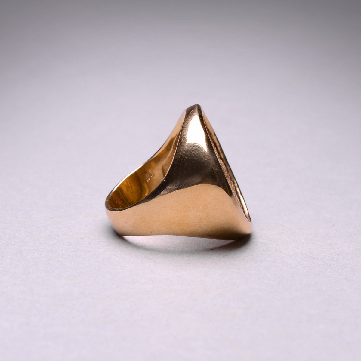 Gold Ring Featuring a Byzantine Gold Coin of Emperor Heraclius, 610 CE - 641 CE