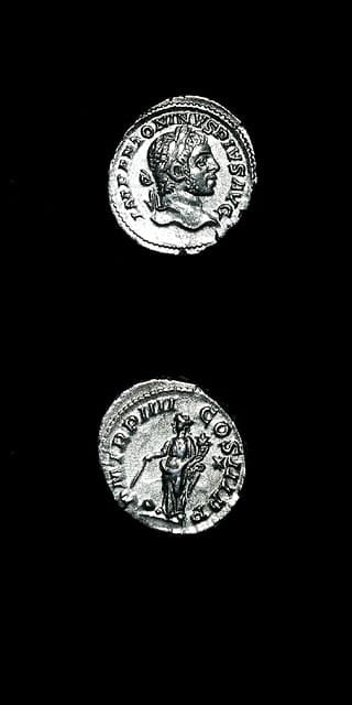 Silver Denarius of Emperor Elagabalus, 219 CE - 220 CE