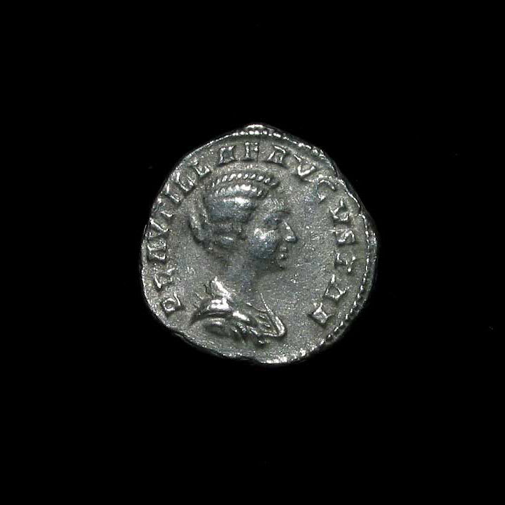Silver Denarius of Empress Plautilla, 202 CE - 205 CE