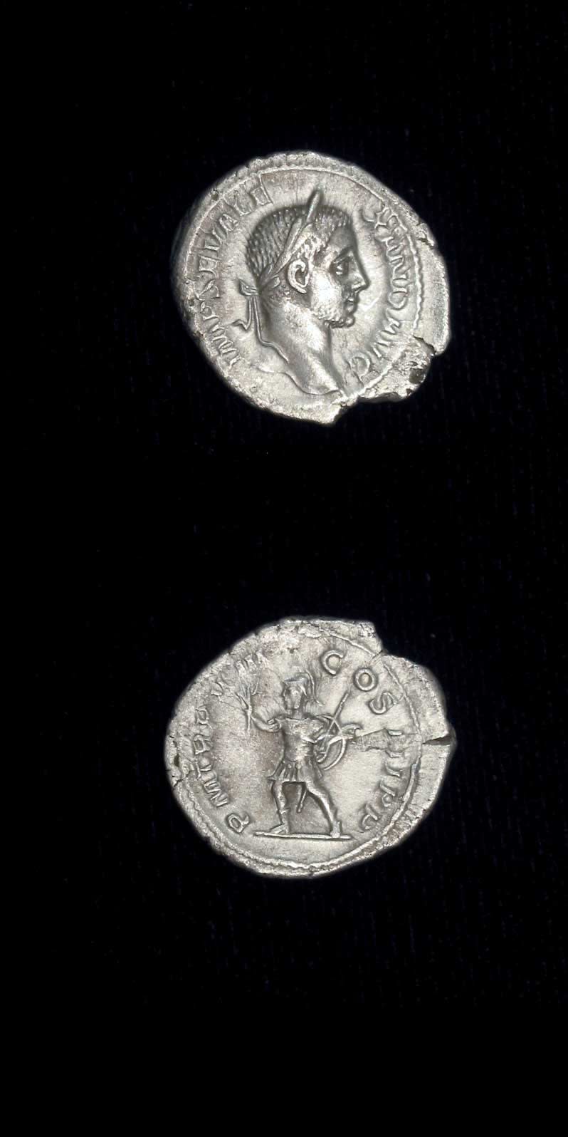 Silver Denarius of Emperor Severus Alexander, 228 CE - 231 CE