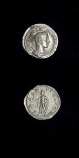 Silver Denarius of Emperor Severus Alexander, 231 CE - 235 CE