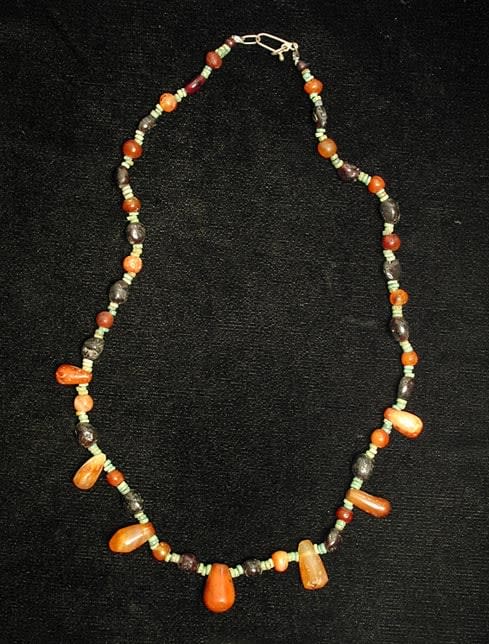 Carnelian, Garnet and Faience Bead Necklace, 1900 BCE - 300 CE