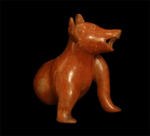 Colima Sculpture of a Dog, 300 BCE - 300 CE