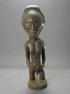 African Art / Hemba Wooden Ancestor Figure, 20th Century CE