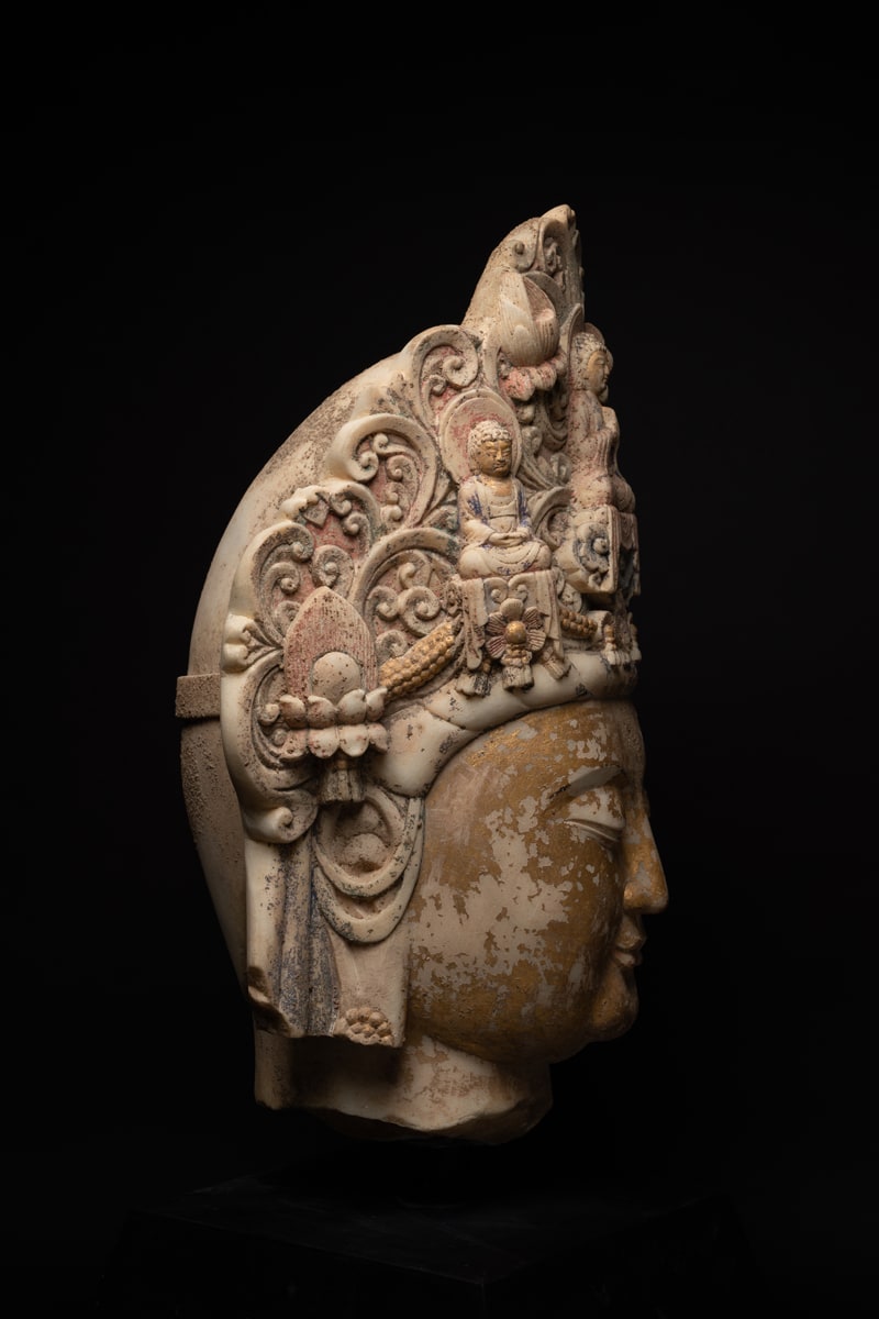 Sui Marble Head of a Bodhisattva, 581 CE - 618 CE
