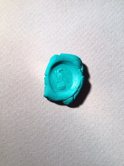 Roman Amethyst Intaglio depicting an eagle, 100 CE - 300 CE