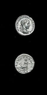 Silver Denarius of Emperor Severus Alexander, 222 CE - 228 CE