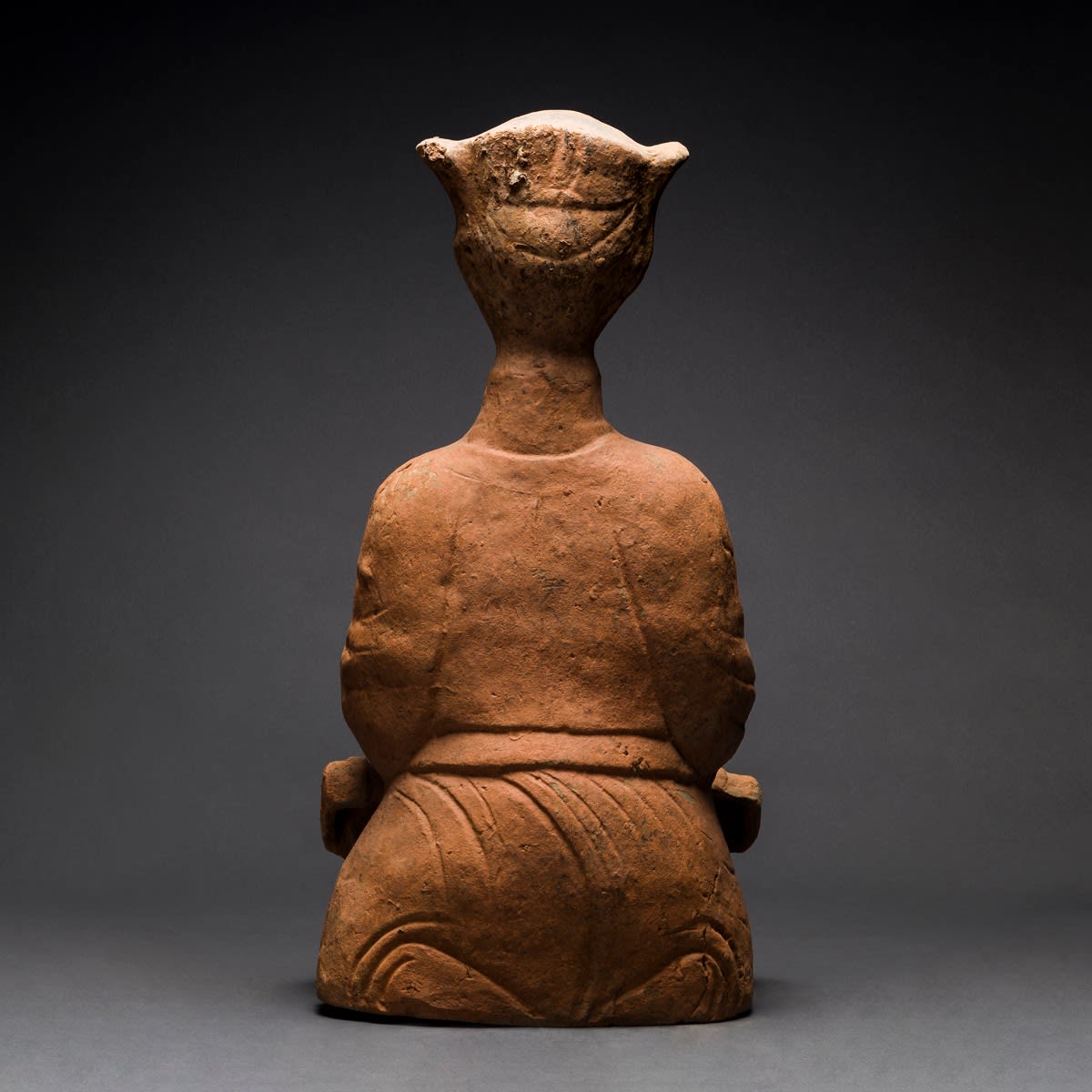 Han Dynasty Polychrome 'Sichuan' Seated Musician, 206 BCE - 220 CE