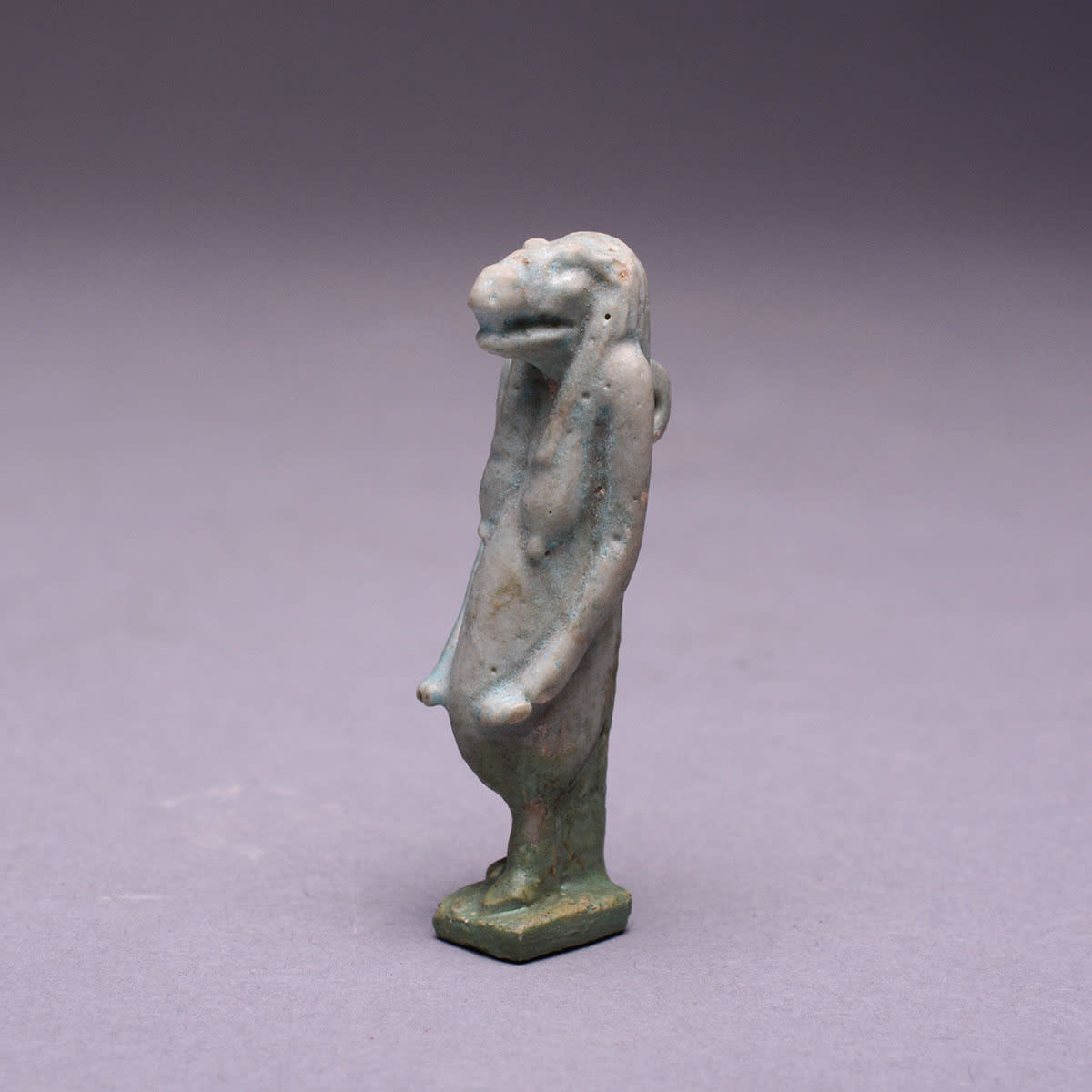 New Kingdom Faience Amulet of Taueret, 1600 BCE - 1100 BCE