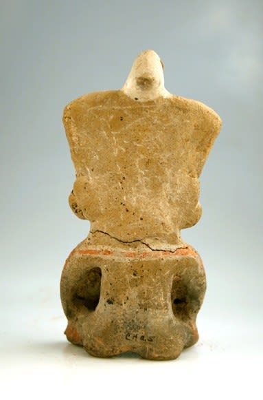 Nayarit Miniature Seated Figure, 300 BCE - 300 CE
