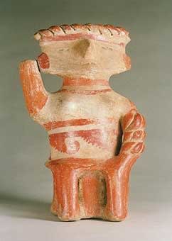 Michoacan Sculpture of a Seated Woman, 300 BCE - 300 CE