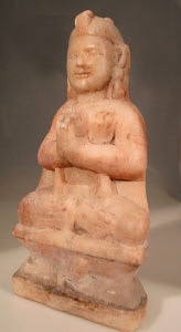 Indian Stone Sculpture of a Meditating Figure, 17th Century CE - 19th Century CE