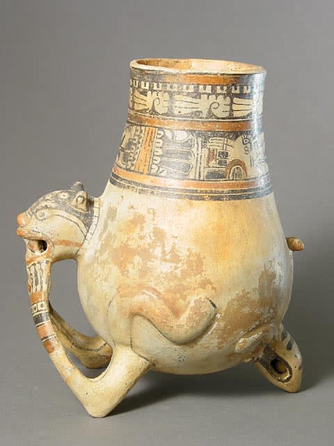 Guanacaste-Nicoya Jaguar Effigy Vessel, 1200 CE - 1400 CE