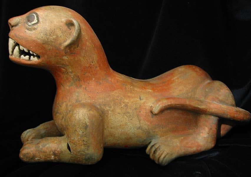 Terracotta Sculpture of a Jaguar, 500 CE - 1000 CE