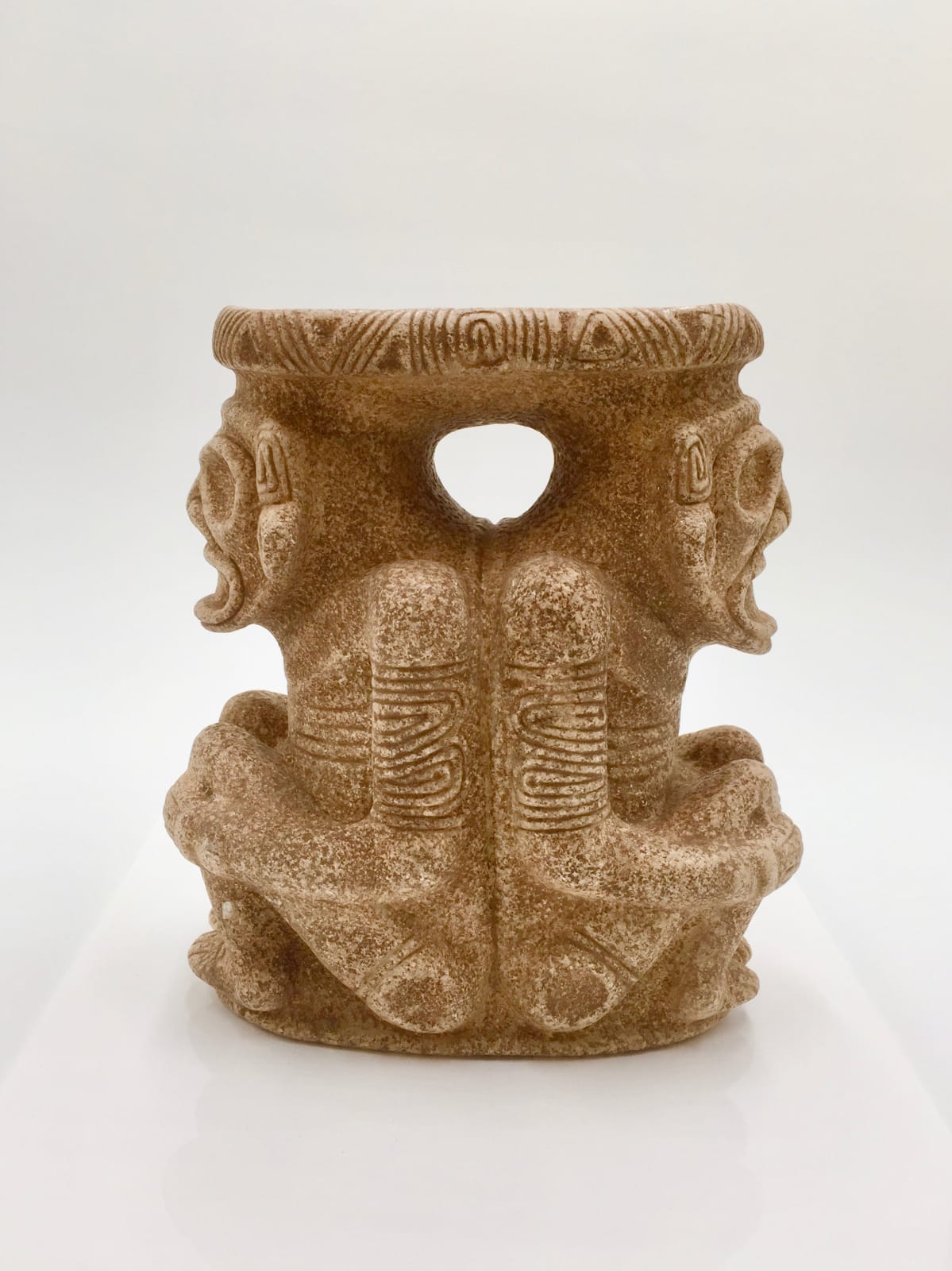 Taino Stone Conjoined Zemi Sculpture, 800 CE - 1200 CE