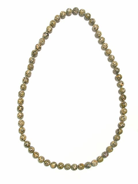 Leopard Skin Jasper Bead Necklace