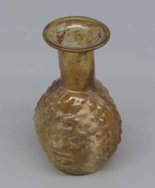 Roman Double-Head Glass Flask, 2nd Century CE - 3rd Century CE