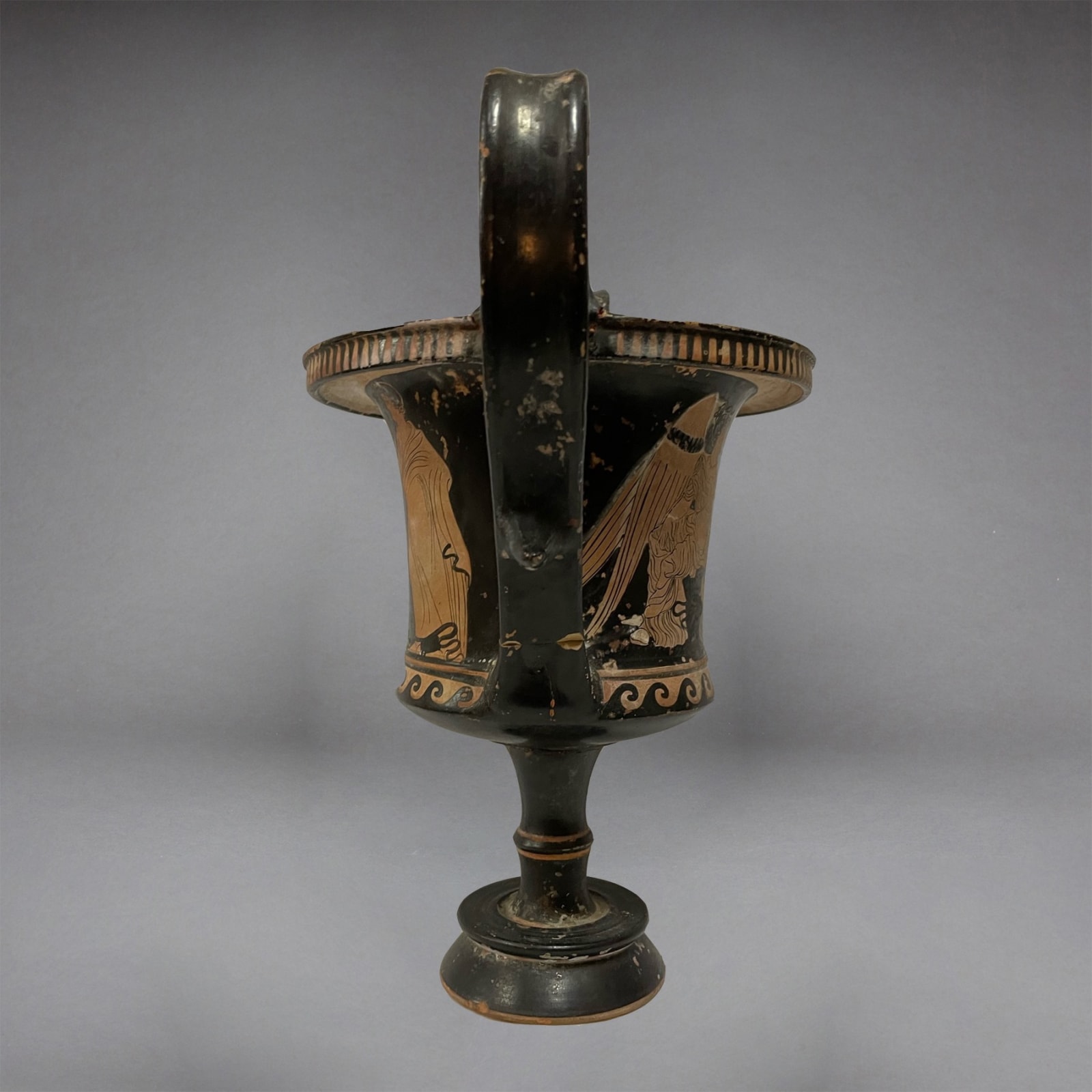 Boeotian Red-Figured Kantharos, 400 BCE - 300 BCE