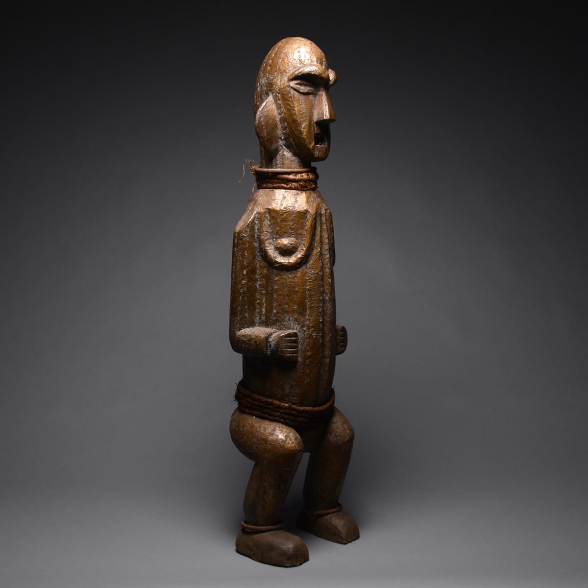 Mbete Reliquary Standing Female Figure, 20th Century CE