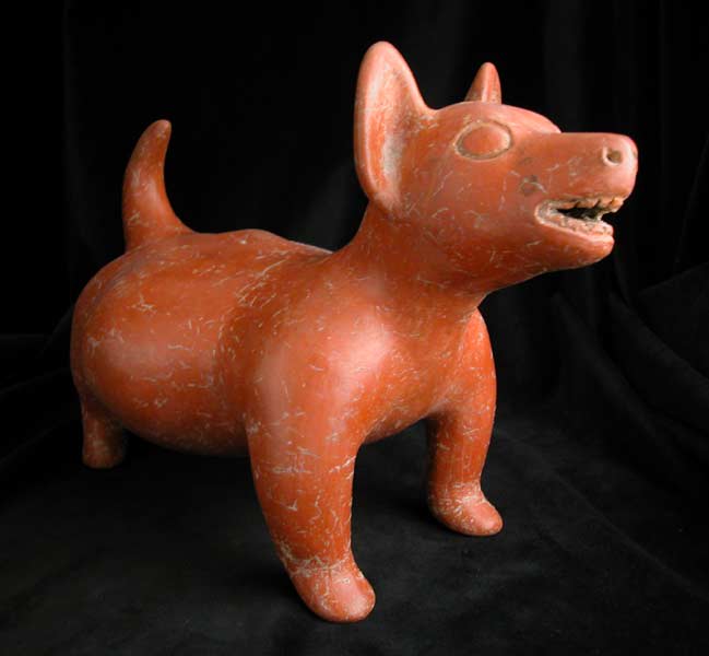 Colima Terracotta Sculpture of a Dog, 300 BCE - 300 CE