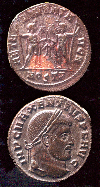 Bronze Follis of Emperor Maxentius, 306 CE - 312 CE