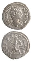 Silver Denarius of Emperor Caracalla, 200 CE - 210 CE